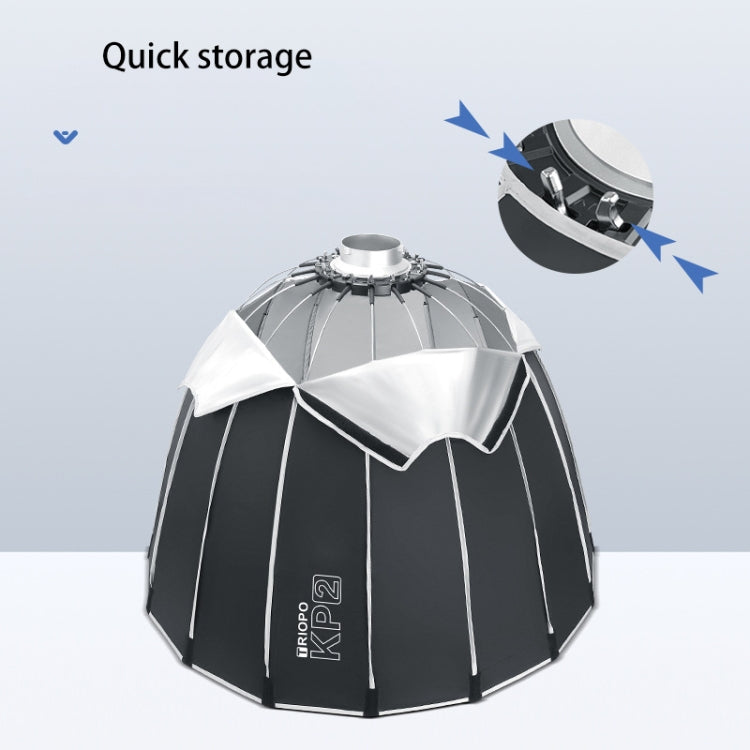 Triopo捷寶KP2-60 60cm直徑快裝深口拋物線柔光箱保榮口柔光罩便攜直播間柔光箱
