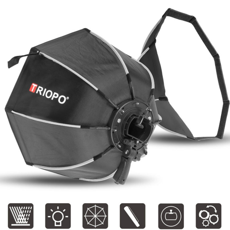 TRIOPO 捷寶KS2-90 快速機頂閃光燈柔光箱 90CM八角熱靴燈柔光罩
