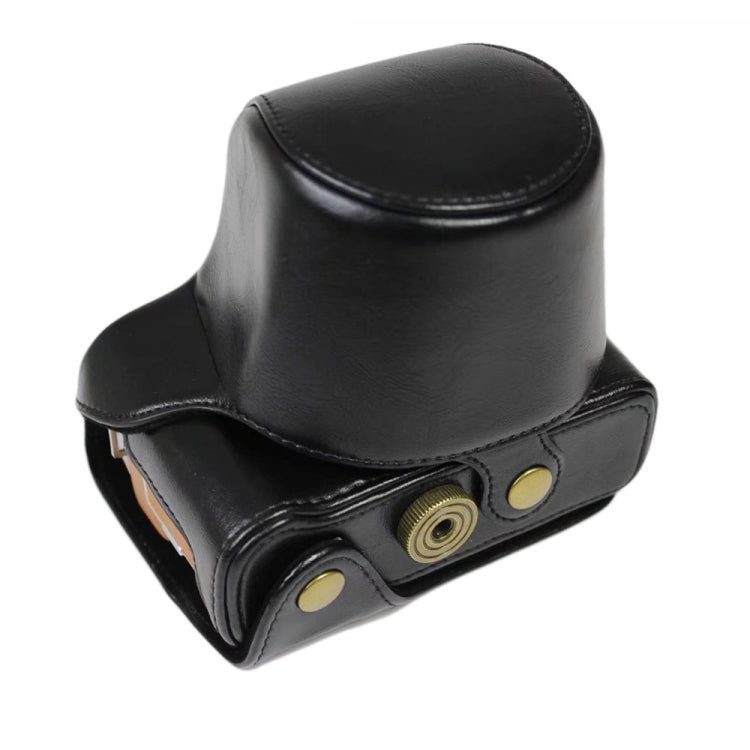 適用於FUJIFILM X-A7 / X-A20 15-55mm鏡頭皮質相機套 配掛繩帶