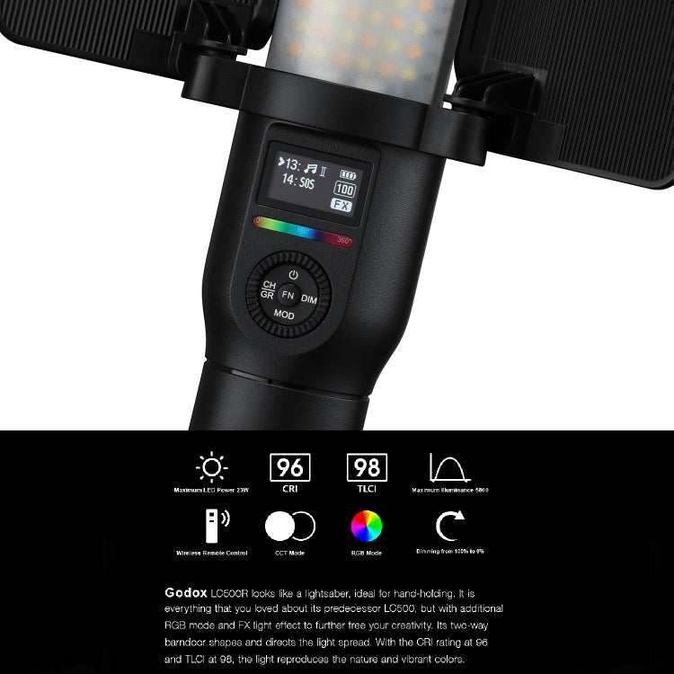 Godox LC500R RGB Full Color LED Light Stick Handheld Fill Light