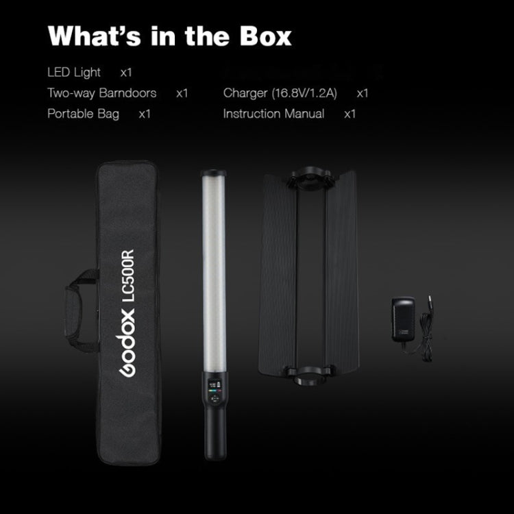 Godox LC500R RGB Full Color LED Light Stick Handheld Fill Light