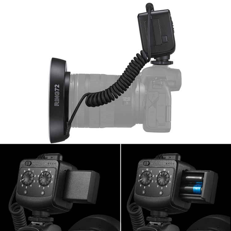 Godox Ring72 微距環閃 72燈珠微距環形LED燈  帶 配8種規格適配環