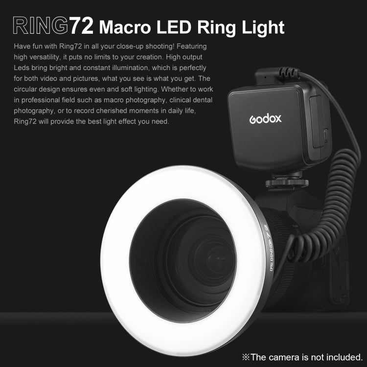 Godox Ring72 微距環閃 72燈珠微距環形LED燈  帶 配8種規格適配環