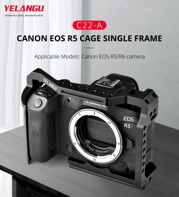 YELANGU C22-A YLG0334B-A   適用於Canon EOS R5/R6/R兔籠 單框