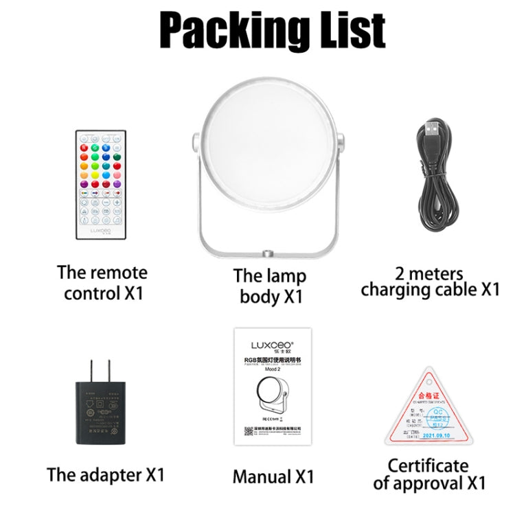 luxceo樂士歐 mood2 RGB彩色氛圍燈 桌面音樂律動拾音燈攝影補光燈