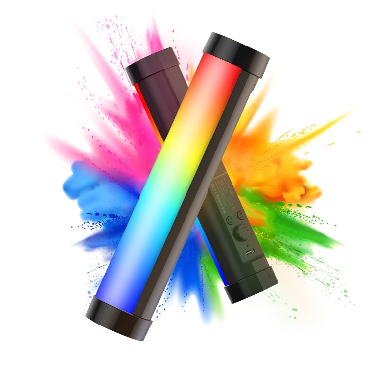 樂士歐P100 RGB手持便攜炫彩攝影補光燈 帶遙控&控光格柵