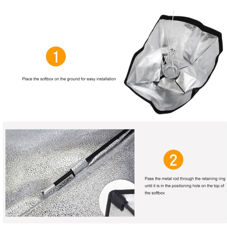 Godox 神牛60 x 60cm傘式四角保榮卡口網格柔光箱