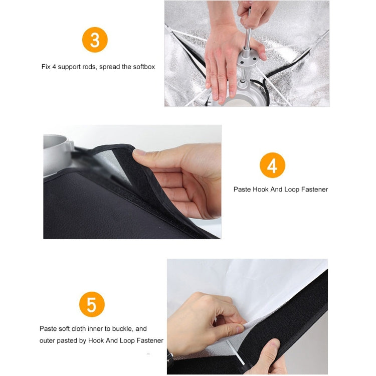 Godox 神牛60 x 60cm傘式四角保榮卡口網格柔光箱