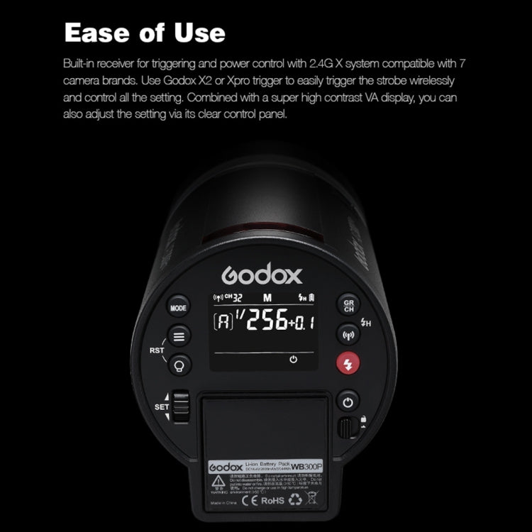 Godox  AD300 Pro 300Ws TTL HSS Pocket Flash Outdoor Speedlite Light Kits, AD300 Pro
