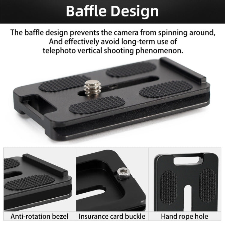 貝欣 PL-62 單反相機快裝板三腳架雲台快拆板防打轉擋板