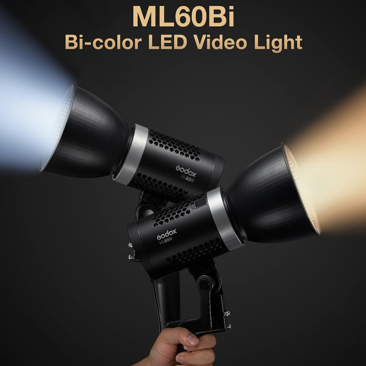 Godox ML60BI 60W 閃光燈2800-6500K可調亮度攝影燈