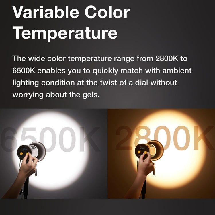 Godox ML60BI 60W 閃光燈2800-6500K可調亮度攝影燈 , ML60BI