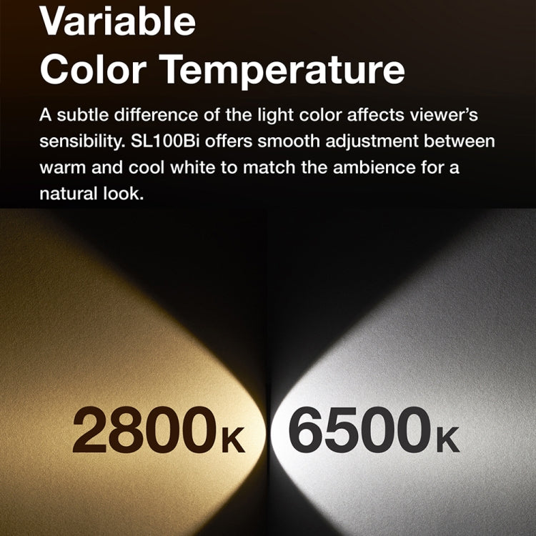 Godox SL100BI 100W 2800-6500K雙色溫常亮補光燈攝影燈