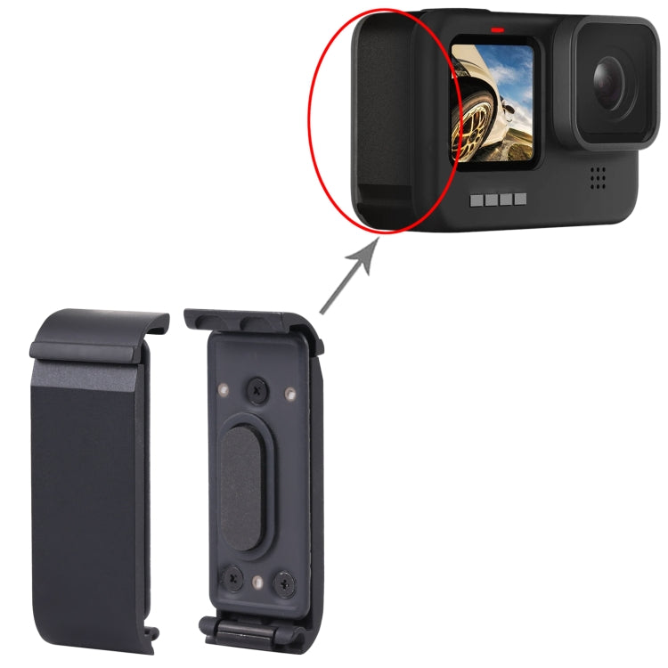 原裝金屬側蓋適用於GoPro Hero 11 / HERO10 Black / HERO9 Black / HERO10 Black