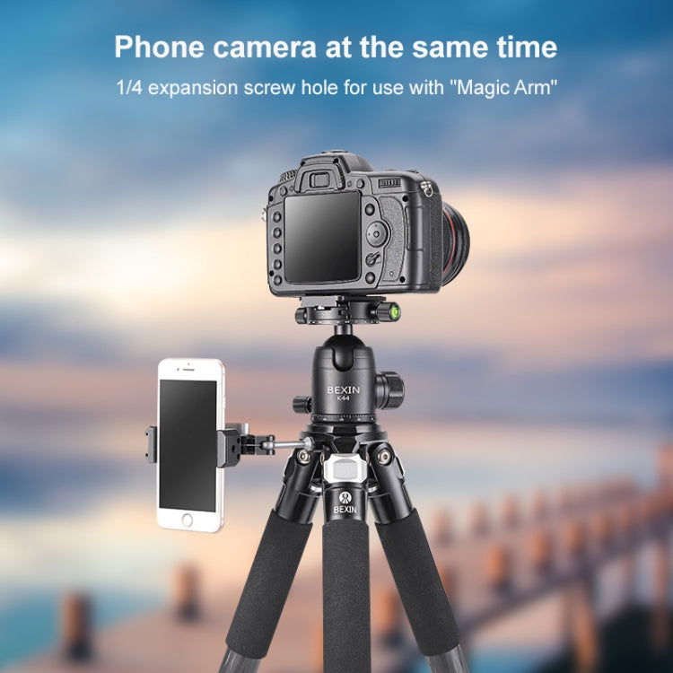 BEXIN RC334+K44  便攜可摺疊碳纖維相機三腳架 無中軸 帶全景球頭雲台