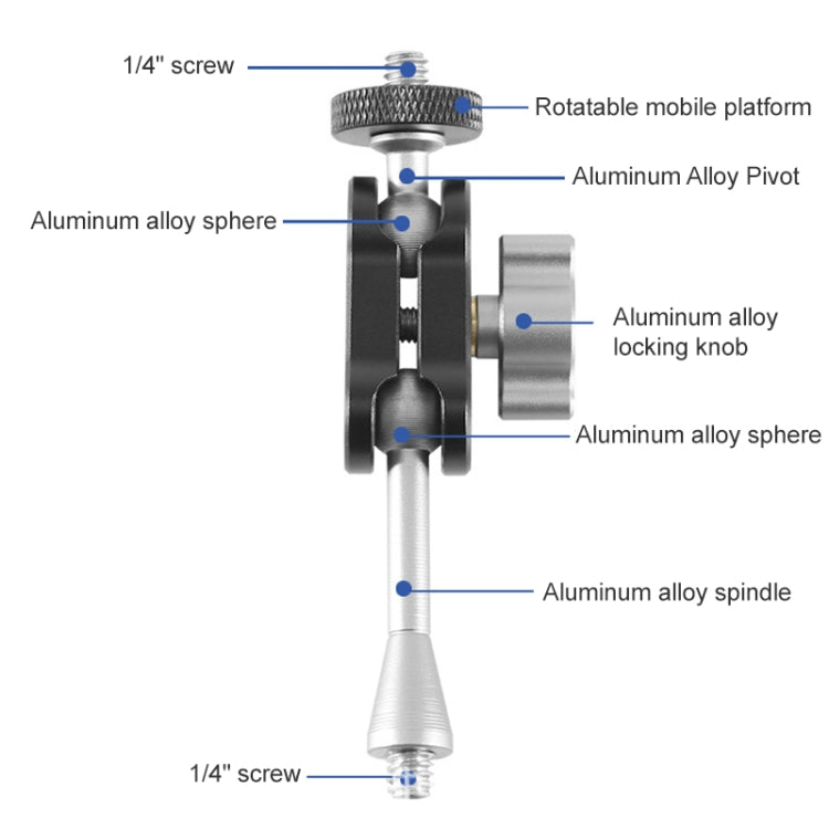 BEXIN TM-3 萬向調節魔術手臂支架補光燈夾