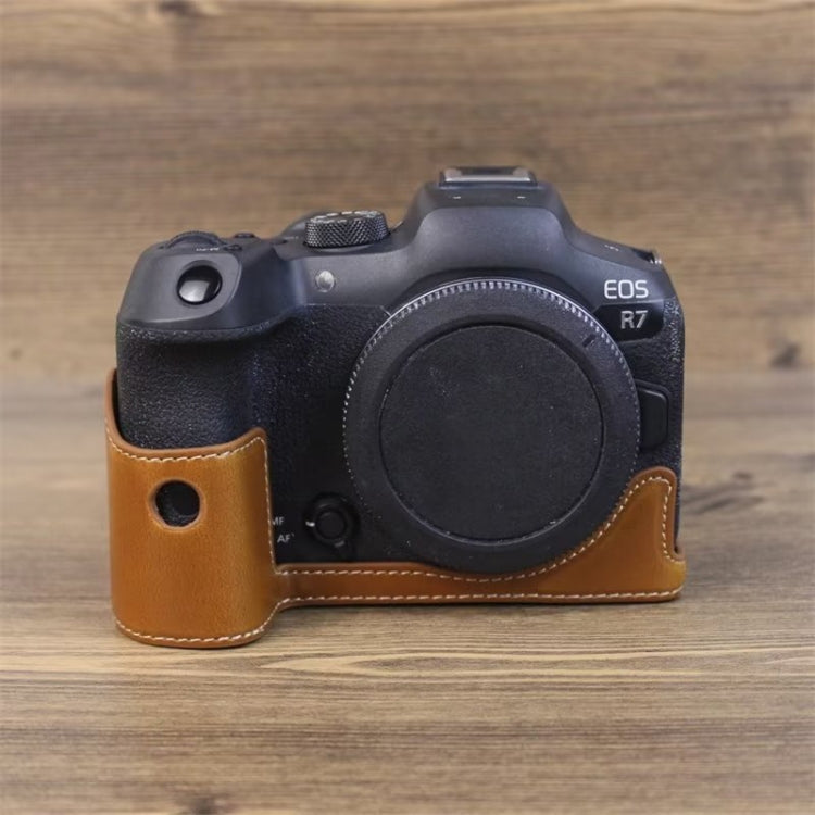 皮質相機底座  適用於佳能EOS R7相機