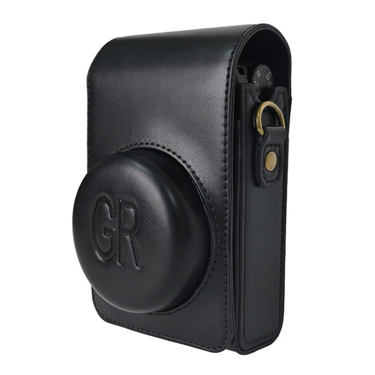 皮質相機包適用於理光GR / GRII / GRIII，卡西歐ZR1200 / ZR1500/ ZR2000/ ZR3500, ZR3600 / ZR3700 / ZR5500帶背帶