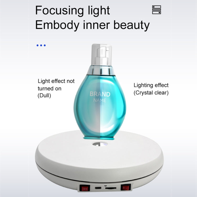 25cm LED發光旋轉展示台