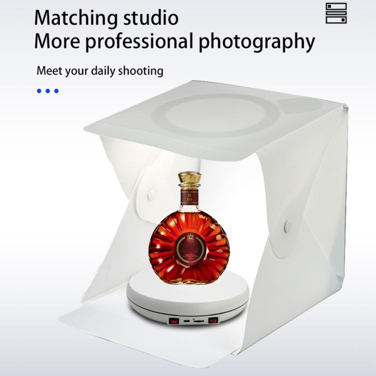 25cm LED發光旋轉展示台