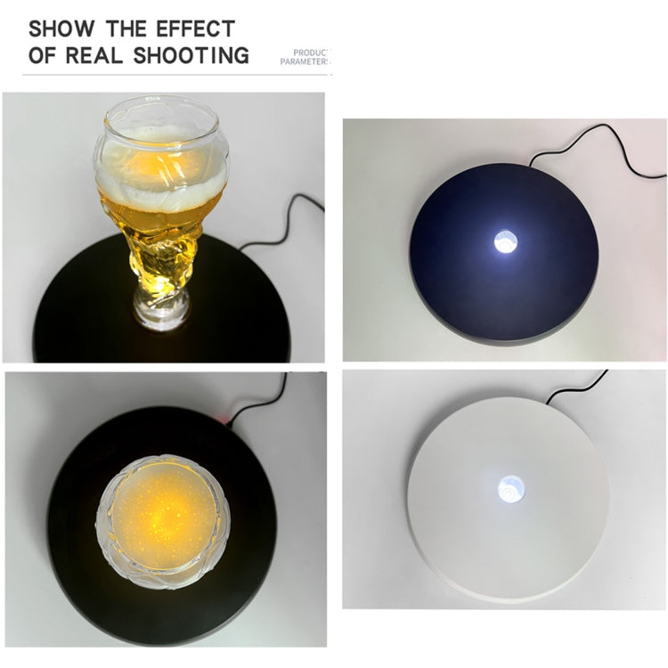 25cm LED發光旋轉展示台