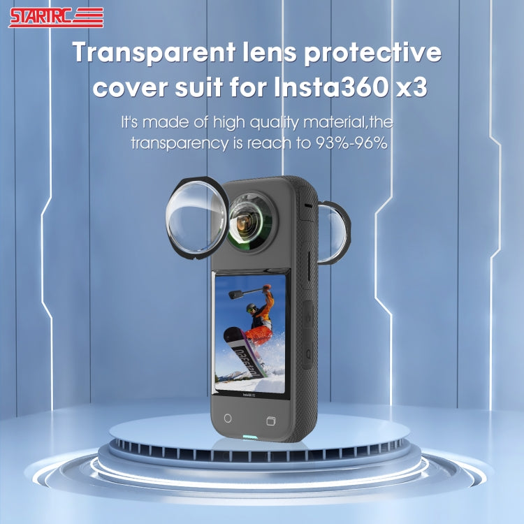 STARTRC適用於 Insta360 X3全景鏡頭保護罩