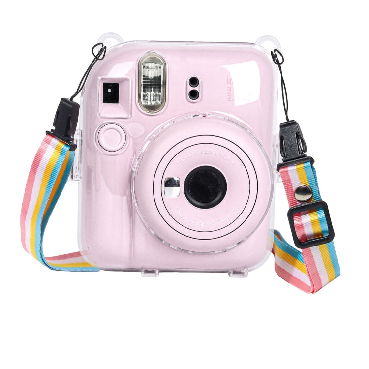 適用於Fujifilm Instax mini 12 透明水晶殼相機包 附肩帶