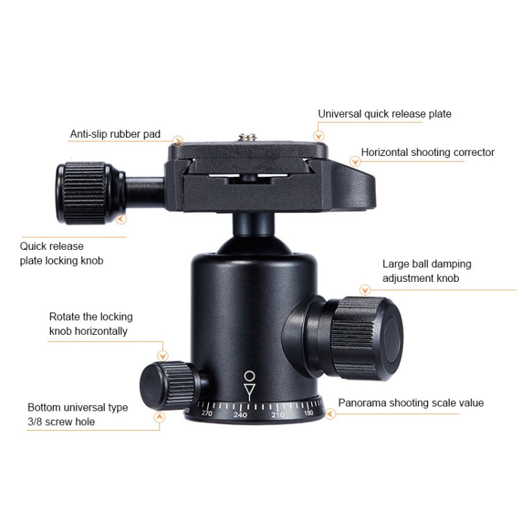 捷寶 歐寶A-208S 可調節鋁合金三腳架帶雲台 適用於單反相機