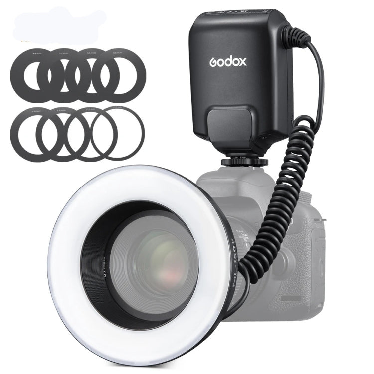 Godox ML-150II  機頂環形閃光燈  帶 配8種規格適配環