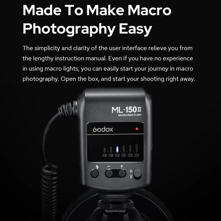 Godox ML-150II  機頂環形閃光燈  帶 配8種規格適配環