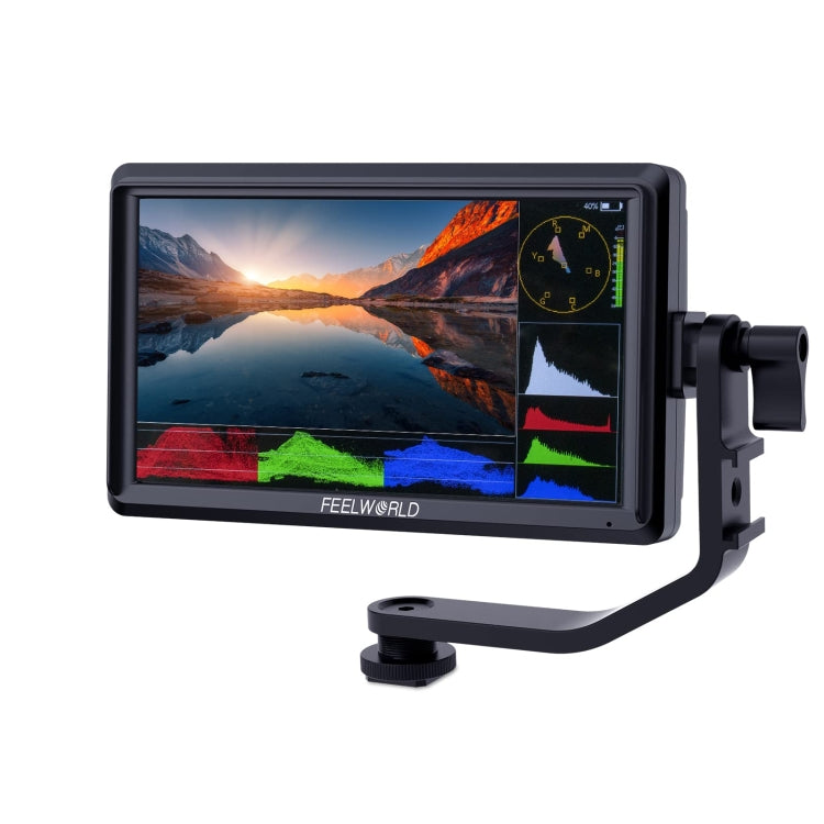 FEELWORLD FW568S 6寸攝影監視器3D LUT F970外掛供電套件 導演攝影助理監視器3G-SDI 4K HDMI輸入輸出