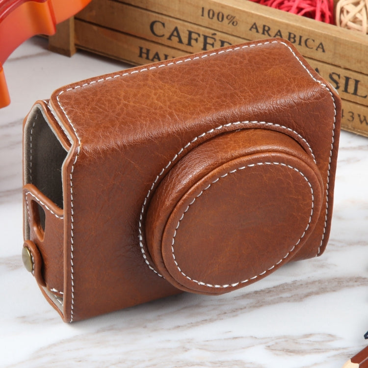 適用於佳能G7 X 皮套皮質相機包帶背帶  , For Canon PowerShot G7 X