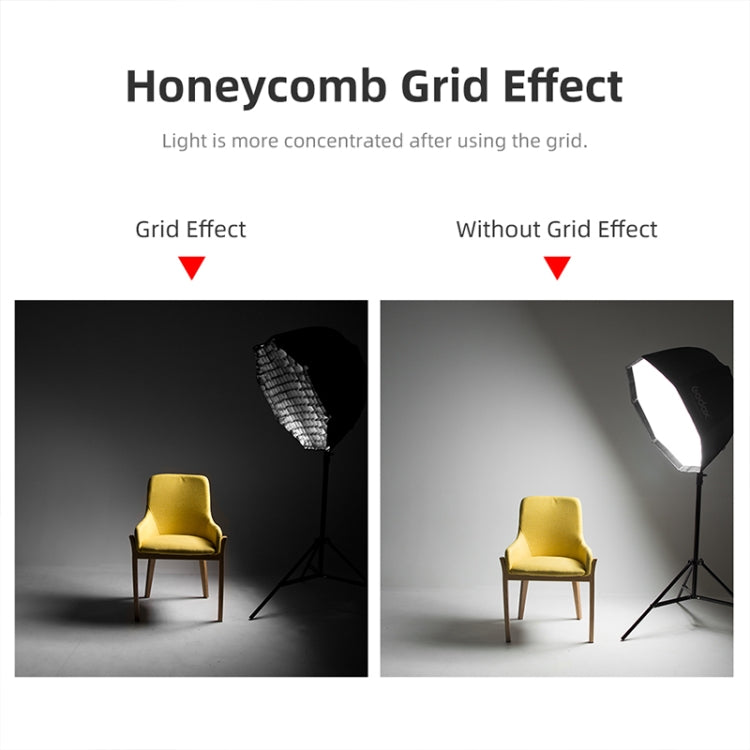 捷寶 格柵S55 直徑55cm八角柔光箱用配件 柵格 專用格柵