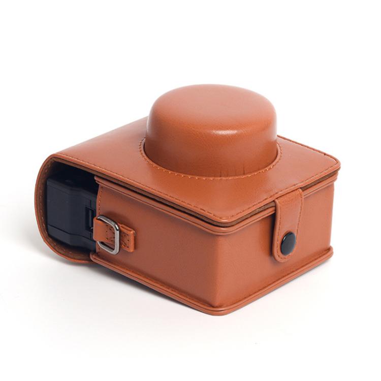 復古皮質相機包適用於LOMO自動Instax相機