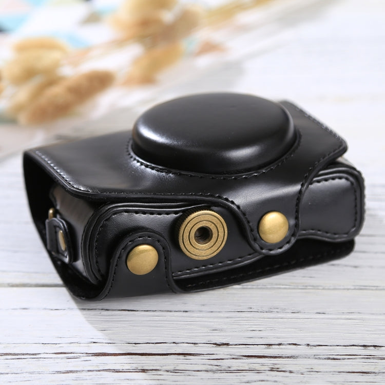 皮質相機包適用於佳能PowerShot SX730 HS / SX720 HS 帶背帶