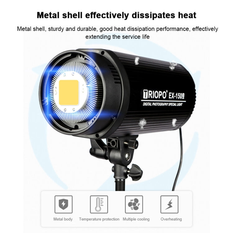捷寶 EX-150W 影室閃光燈內置散熱系統帶EX-1500III LED單燈