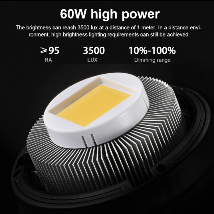 捷寶 EX-60W 影室閃光燈內置散熱系統帶EX-60III LED單燈