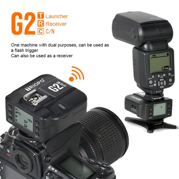 捷寶 G2 無線閃光燈引閃器2.4G接收/發射兩用TTL高速觸發器 適用於佳能