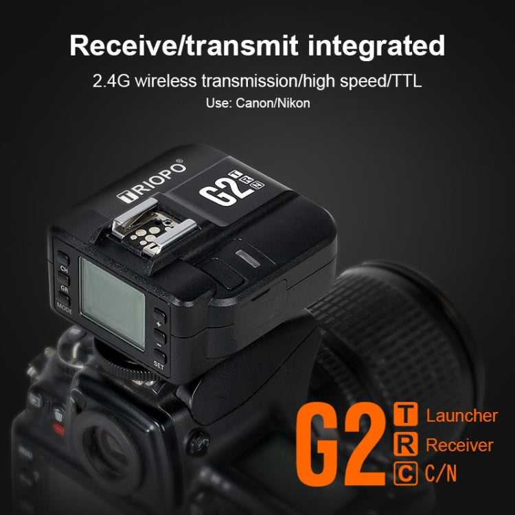 捷寶 G2 無線閃光燈引閃器2.4G接收/發射兩用TTL高速觸發器 適用於佳能