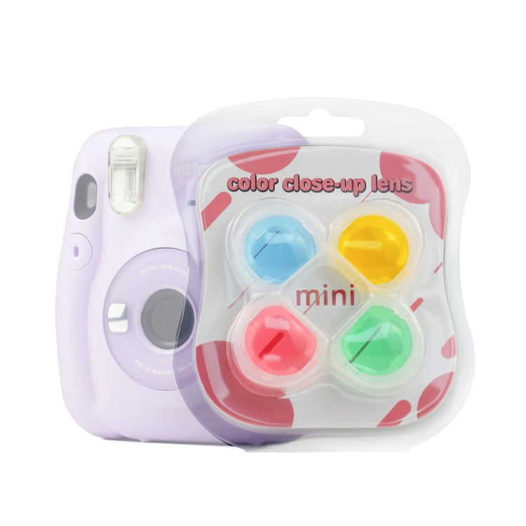 4個/套 果凍四色相機濾鏡 適用於Fujifilm Instax mini 11