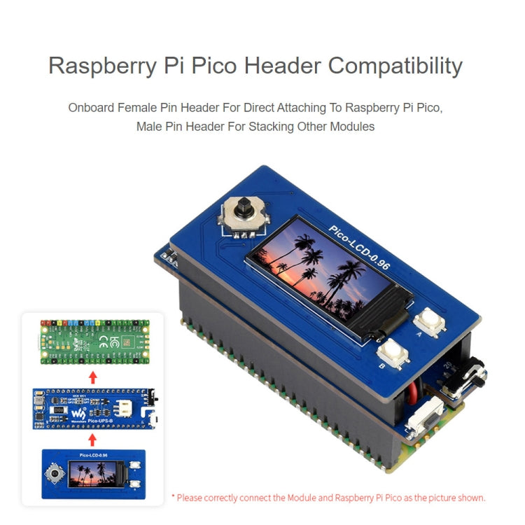 Waveshar 適用於Raspberry Pi Pico UPS不間斷電源擴展板 600mAh鋰電池模塊 20121