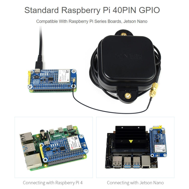Waveshare  ZED-F9P GPS-RTK HAT 多頻段 RTK GPS模塊 用於Raspberry Pi 19884