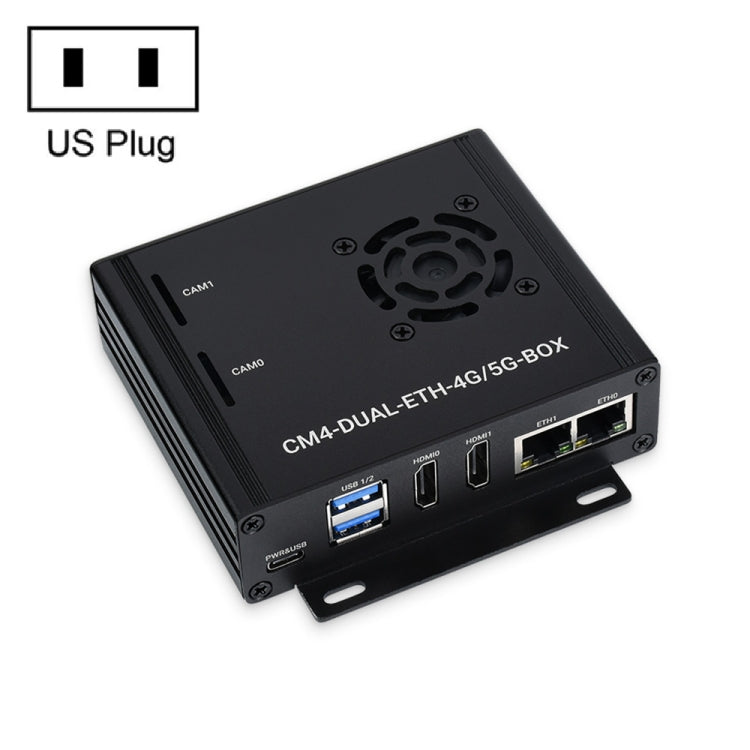 Waveshare  適用於Raspberry Pi CM4  雙千兆以太網5G/4G 機箱