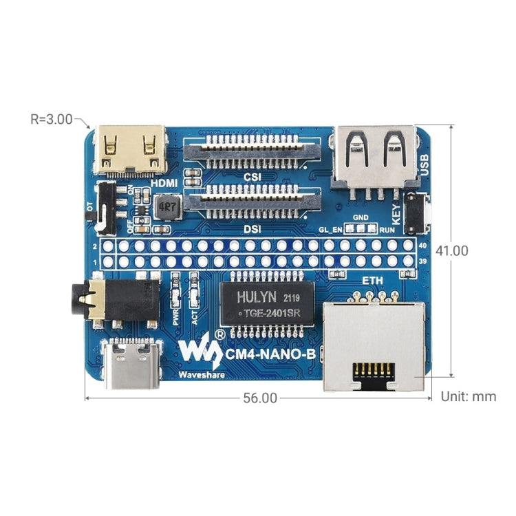 Waveshare  適用於 Raspberry Pi CM4   Nano基板B 21726