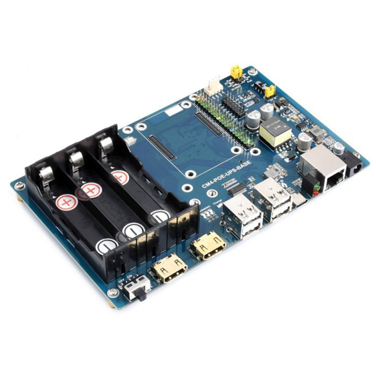 Waveshare  PoE UPS 基板，適用於 Raspberry Pi CM4、千兆以太網、雙 HDMI、四路 USB2.0 22116