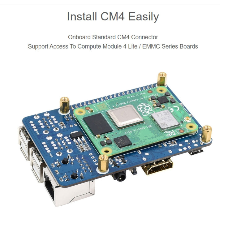 Waveshare  適用於Raspberry Pi 3 Model B/B+ 的 Raspberry Pi CM4 轉 3B 適配器