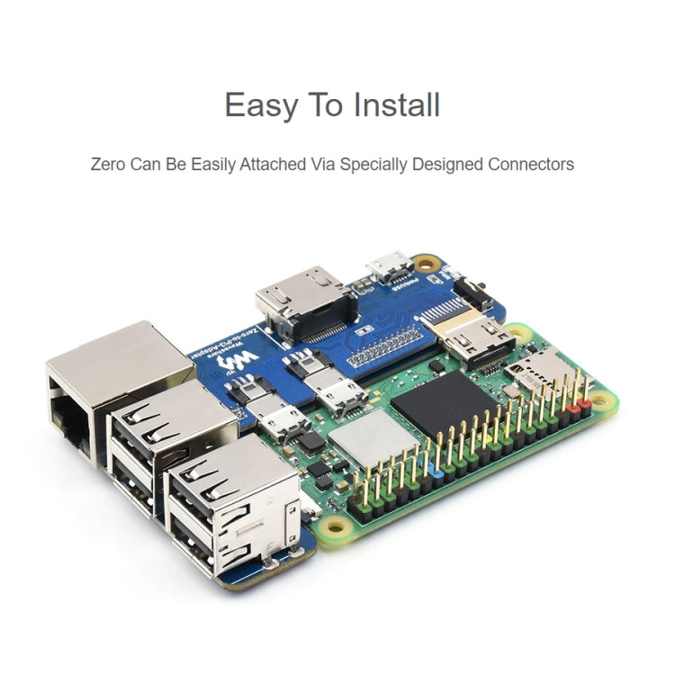 Waveshare  適用於Raspberry Pi 3 Model B/B+ 的 Raspberry Pi Zero 轉 3B 適配器