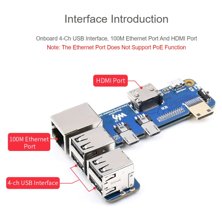 Waveshare  適用於Raspberry Pi 3 Model B/B+ 的 Raspberry Pi Zero 轉 3B 適配器