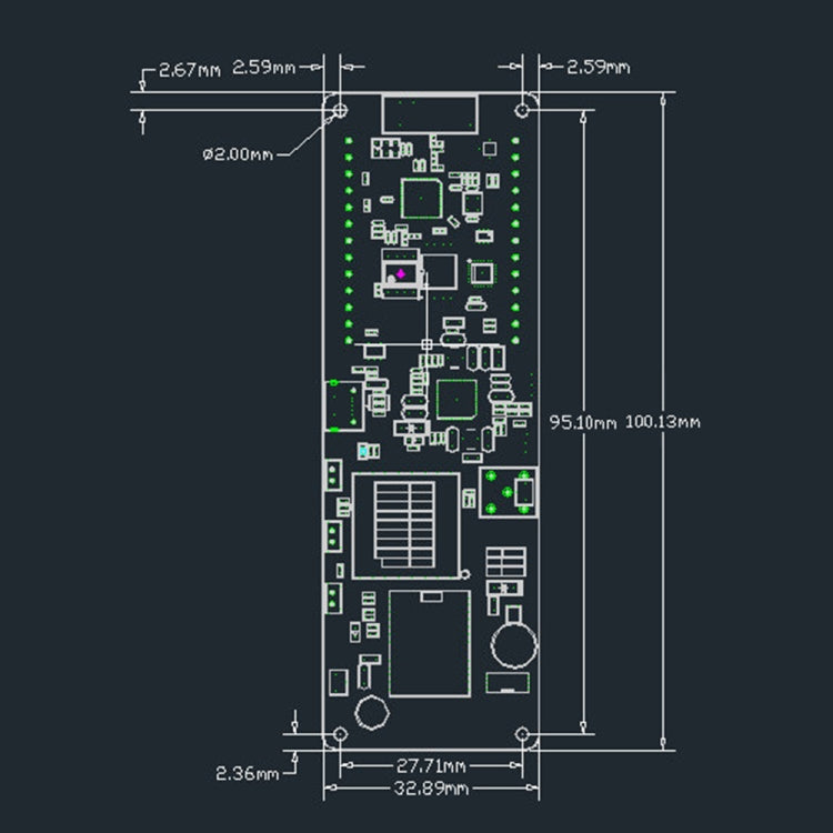 TTGO 923MHZ OLED Meshtastic T Beam V1.1 ESP32 18650電池支架