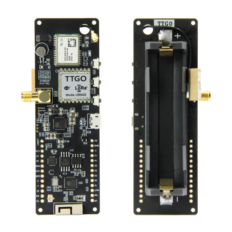 TTGO T-Beamv1.0 ESP32 芯片藍牙WiFi無線模塊LoRa GPS NEO-6M SMA 原版ESP32 LoRa，433MHz